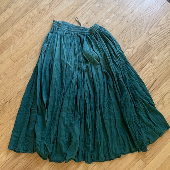 Chico’s Matchstick Maxi Skirt Ombré Green Color Large - Picture 6 of 6